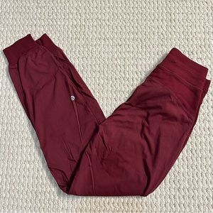 lululemon dance studio mid-rise jogger full-length | color: deep rogue